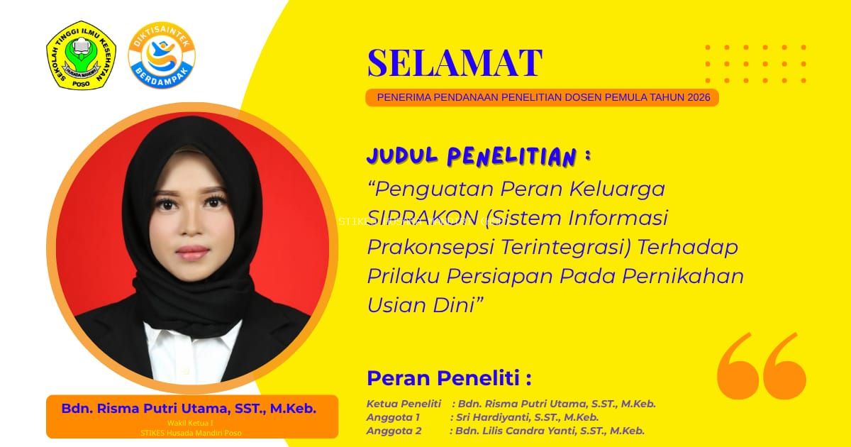 Raih Hibah Penelitian 2026, Dosen STIKES Buktikan Tri Dharma PT Berjalan Sesuai Amanat Undang-Undang